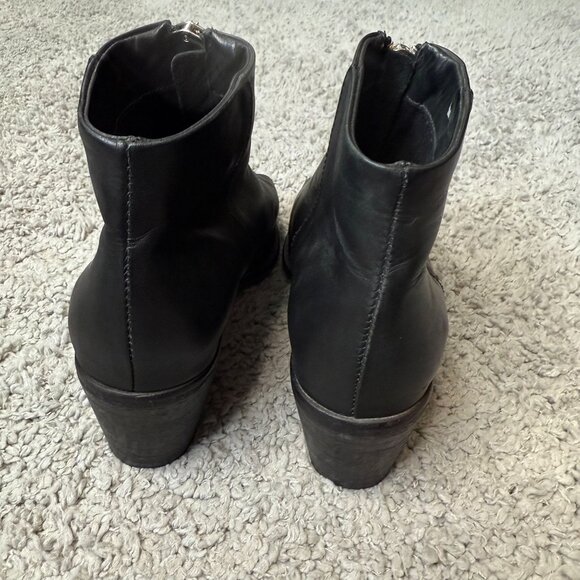 Diesel Chelsea Show Cox Booties Open Toe Zipper Boot Heel Womens 38 - Picture 5 of 11